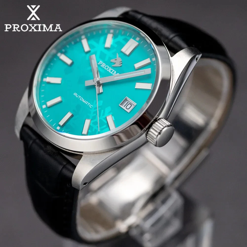 

Proxima PX1690 Men Vintage Watch 37mm Snowflake Dial Man Sport Watches Luxury Sapphire PT5000 SW200 Automatic Mechanical 20Bar