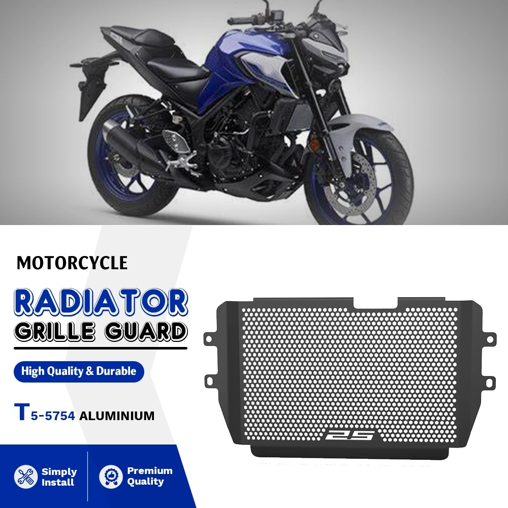 Motorcycle Radiator Guard Grille Cover Protective Grill FOR YAMAHA MT-25 MT25 2015-2016-2017-2018-2019-2020-2021-2022-2023-2024