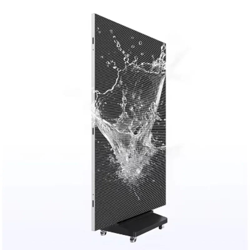 P2.5 Triple Fold LED Display Screen Indoor Ultra Thin Mobile Commercial Display Screen LED Advertising Machine