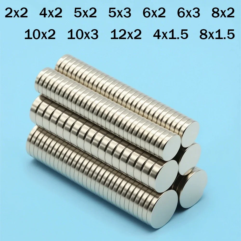 5X2 6X3 10X2 10X3 potente imán de neodimio redondo imanes súper fuertes N35 NdfeB imanes magnéticos permanentes imán de refrigerador
