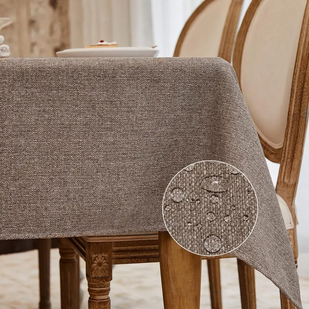 

Small Square Tablecloth Washable Wrinkle Resistant And Water Proof Table Cloth Linen Fabric Tablecloths For Bedside End Table