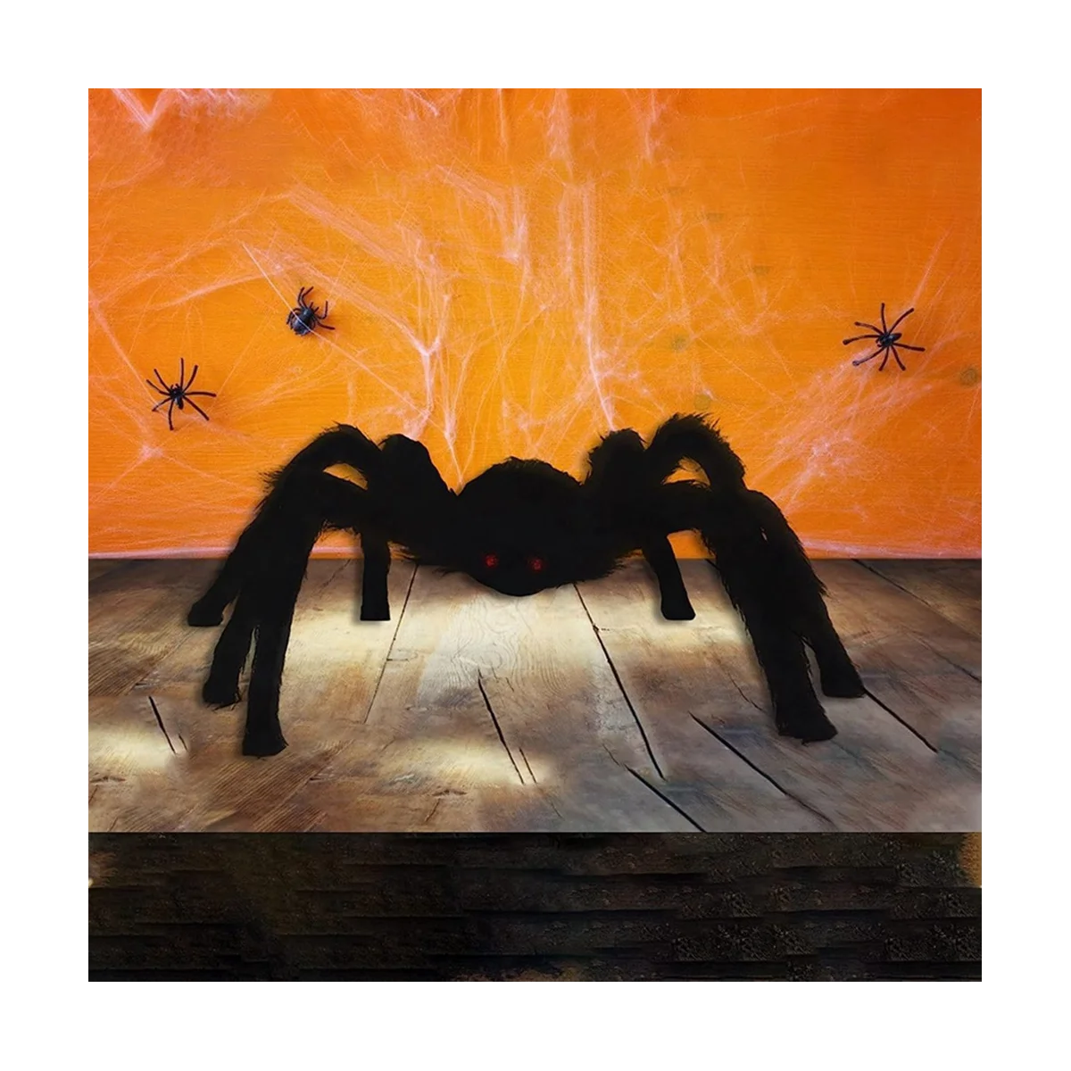 Halloween Spider Decoratie, Zwarte Zachte Enge Spin Levensechte Okumo Rekwisieten Zijn Geschikt Voor Gezinnen En Binnenplaatsen