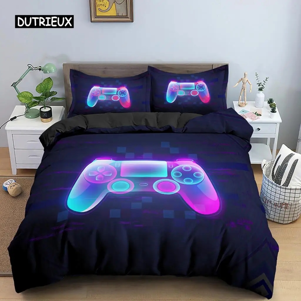 

3D Printed Bedding Set Unisex Adults Teens Game Queen King Single Duvet Cover With Pillowcase Bedclothes