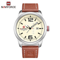 2023 Luxury Brand NAVIFORCE Date Quartz Watch Men Casual Military Sports Watches Leather Wristwatch Male Relogio Masculino Clock