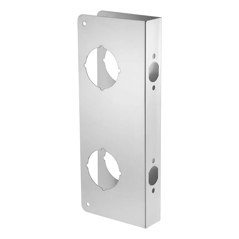 【قيمة المال】لوحة معززة للقفل والباب، لوحة غطاء ديدبولت 2-3/8 في الخلف، سمك 1-3/4 لإصلاح التعزيز #1