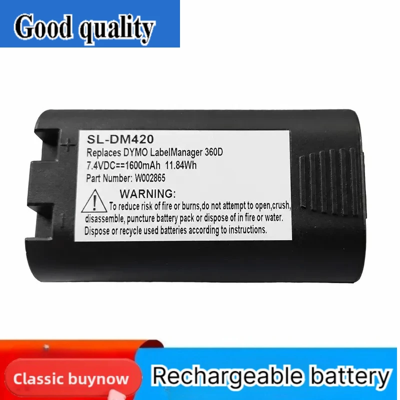 Replacement Battery W002856 for Delta DYMO Rhino 5200 Rhino 4200 Label Maker Printer Rechargeable Power Supply