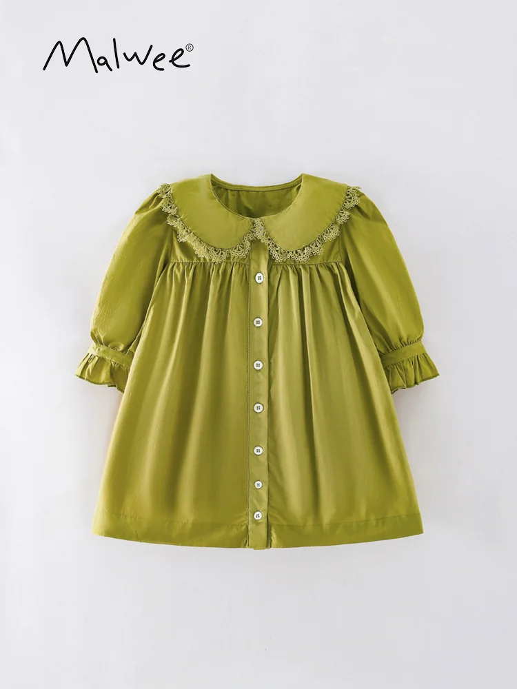 

Spot GoodsmalweeGirls' Dress Spring and Autumn New Style Long Sleeve Casual Children's Princess Dress