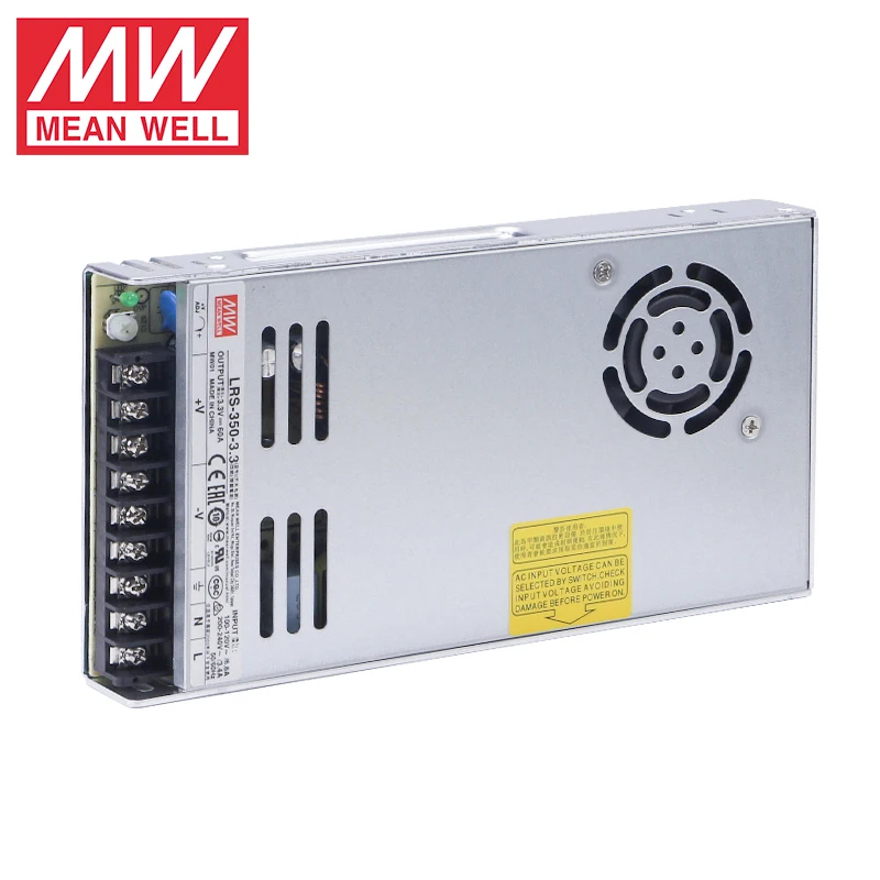 

Meanwell LRS Series Industral Enclosed Switching Power Supply Output 5V 12V 24V 48V DC SMPS Source for Led Strip LRS-350