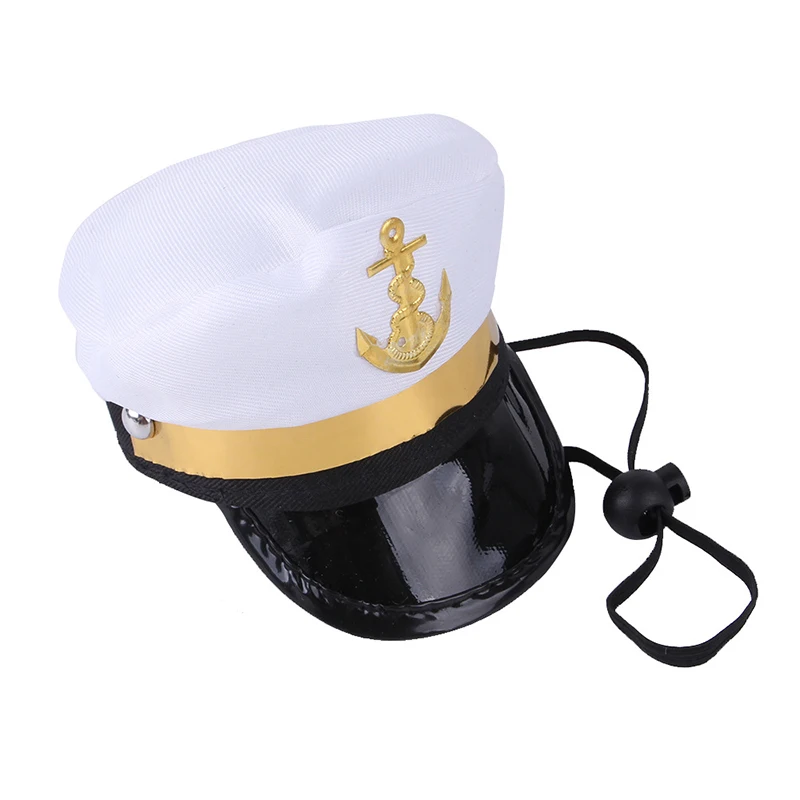 PESENAR-Sombrero de cosplay de oficial, lindo perro Teddy, vestidos como un capitán marinero, sombrero de Mascota para combinar con la fiesta navideña