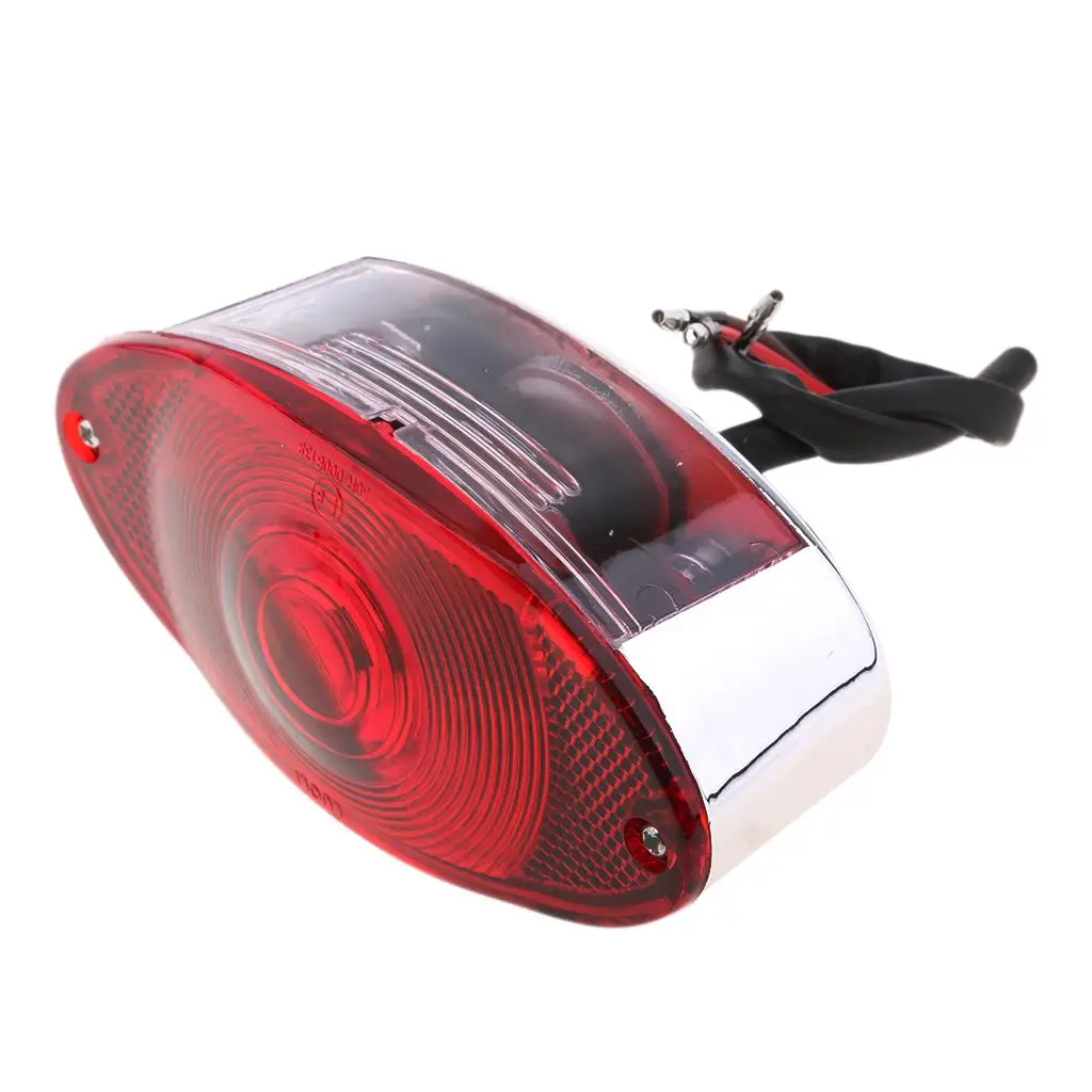 

12V Bulb Motorcycle ATV Running Brake License Plate Tail Light Fits for Universal Dirt Pit Bike ATV UTV Buggy