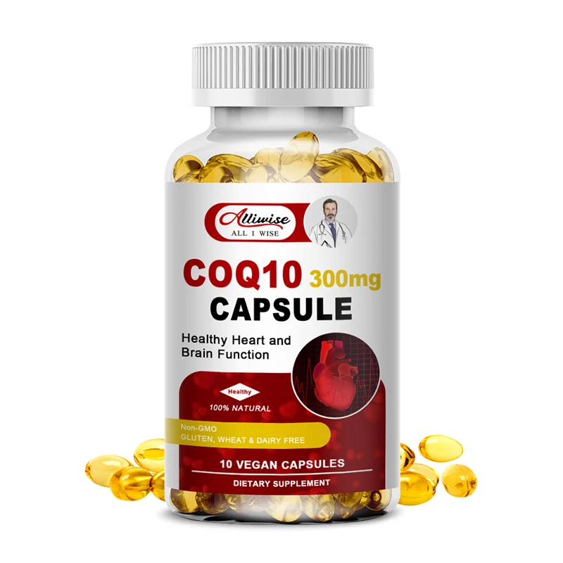 

Alliwise CoQ10 300mg Softgels Better Absorption Coenzyme Q10 Supplements - Antioxidant Supplement for Vascular