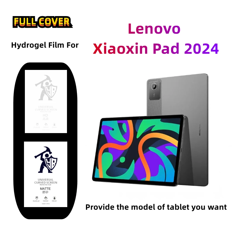 

2pcs Matte Tablets Hydrogel Film For Lenovo Xiaoxin Pad 2024 HD Screen Protector For Lenovo Xiaoxin Pad 2024 Frosted/Clear Film