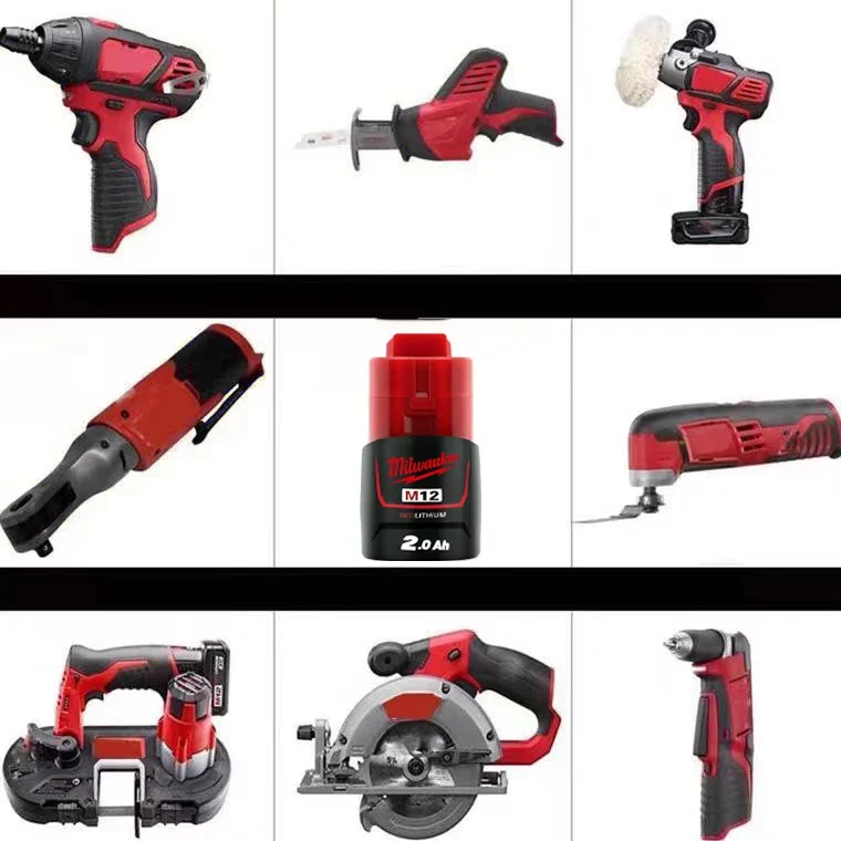 Original Milwaukee 12V Akku, Papierbox verpackter wiederaufladbarer Lithium-Akku, 3000mAH, tragbarer Werkzeugakku M12 Akku