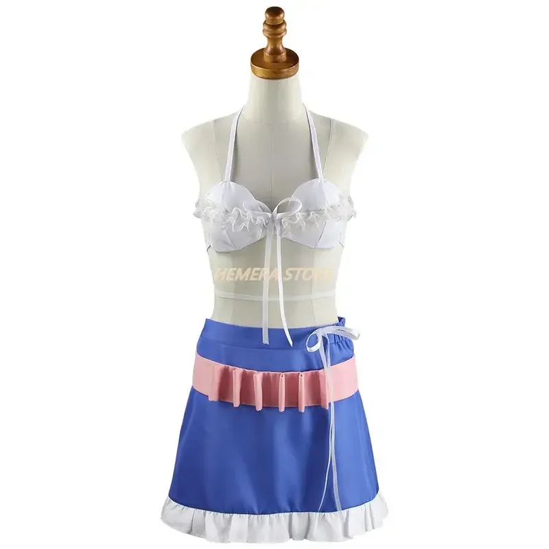 Danganronpa Angie Yonaga Cosplay Costume Anime Super Uniform For Woman Halloween Uniform Role Play Party Outfit White Red