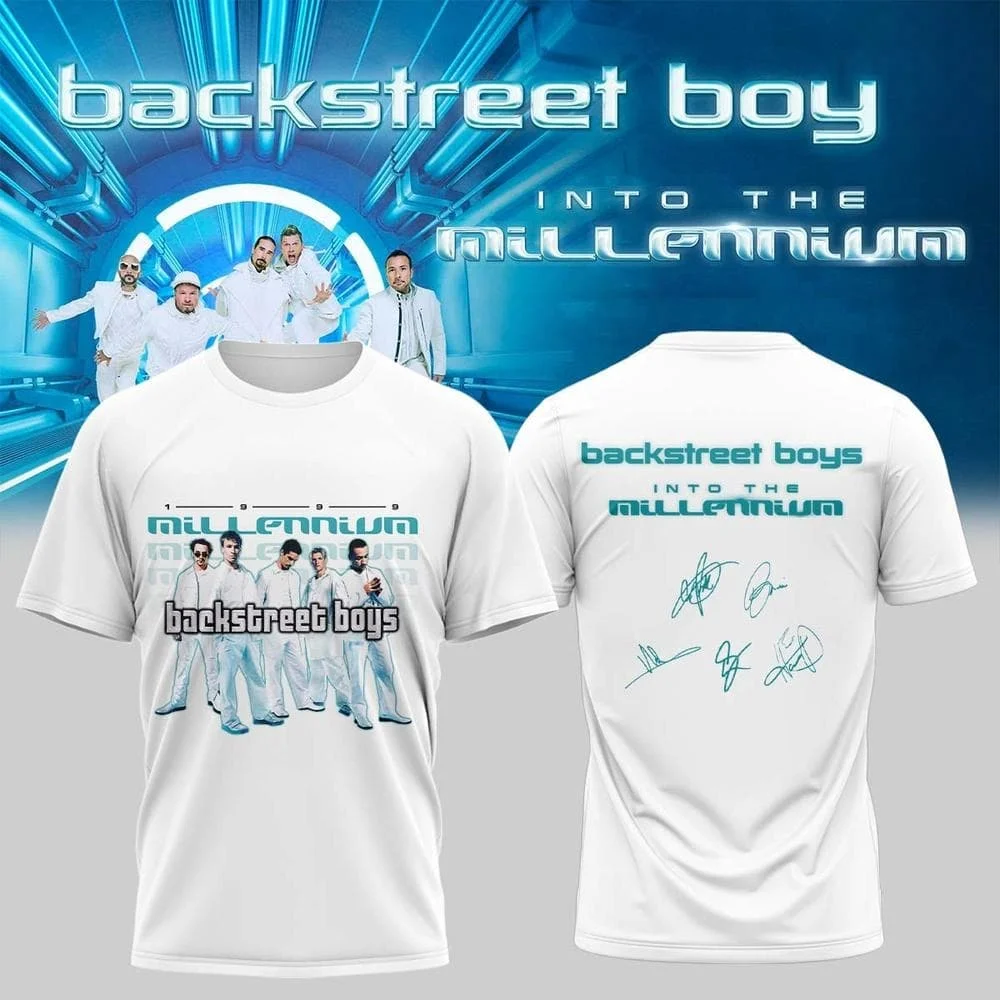 2026 Neues Backstreet Boys Millennium Tour Retro T-Shirt – Y2K Unisex Kurzarm-Trendtop (Erwachsenen-/Kindergrößen) Familien-Set – Detail 7