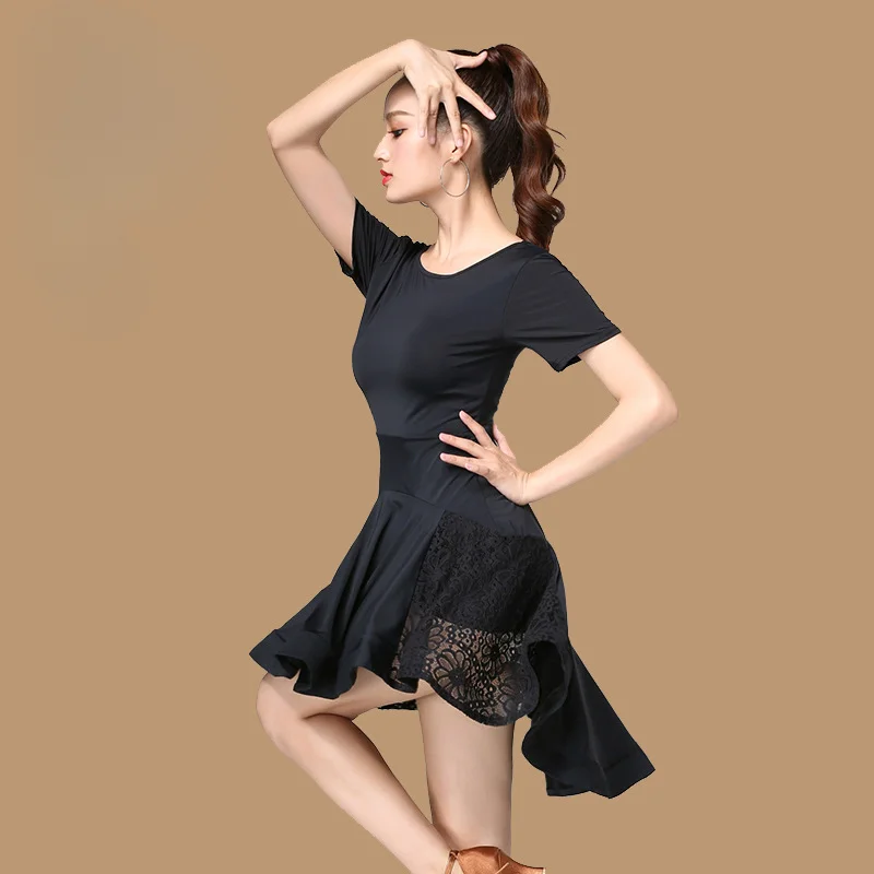 Dance Wear Lace Sexy Clothes Latin Dance Clothing Women Dance Training Dress Performance Dress Dress Samba Line Suit Costume