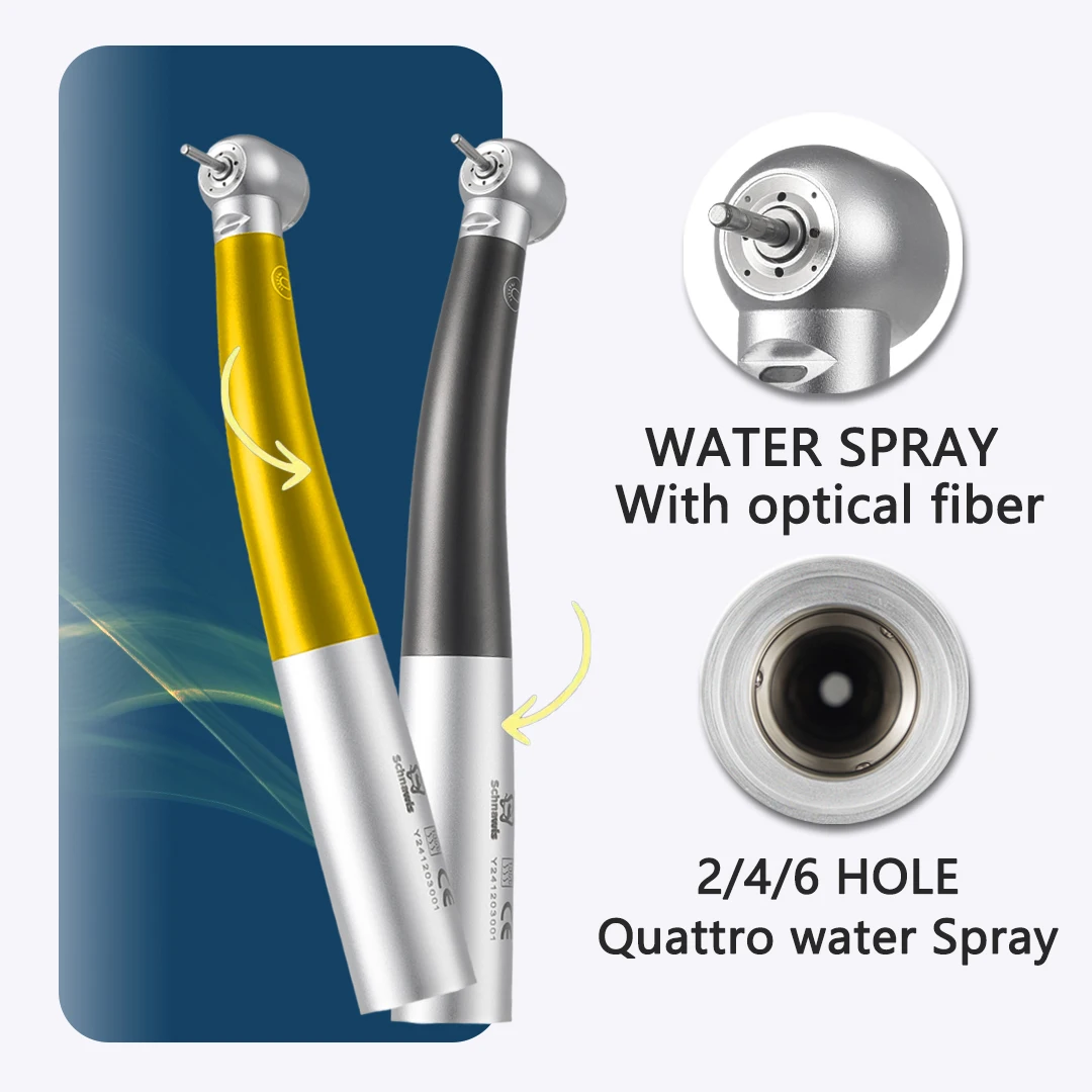 Dental Titanium Alloy Handpiece Fiber Torque Head Air Turbine High Speed Ceramic Bearing for KaVo 2/4/6 Hole Dentist Tool