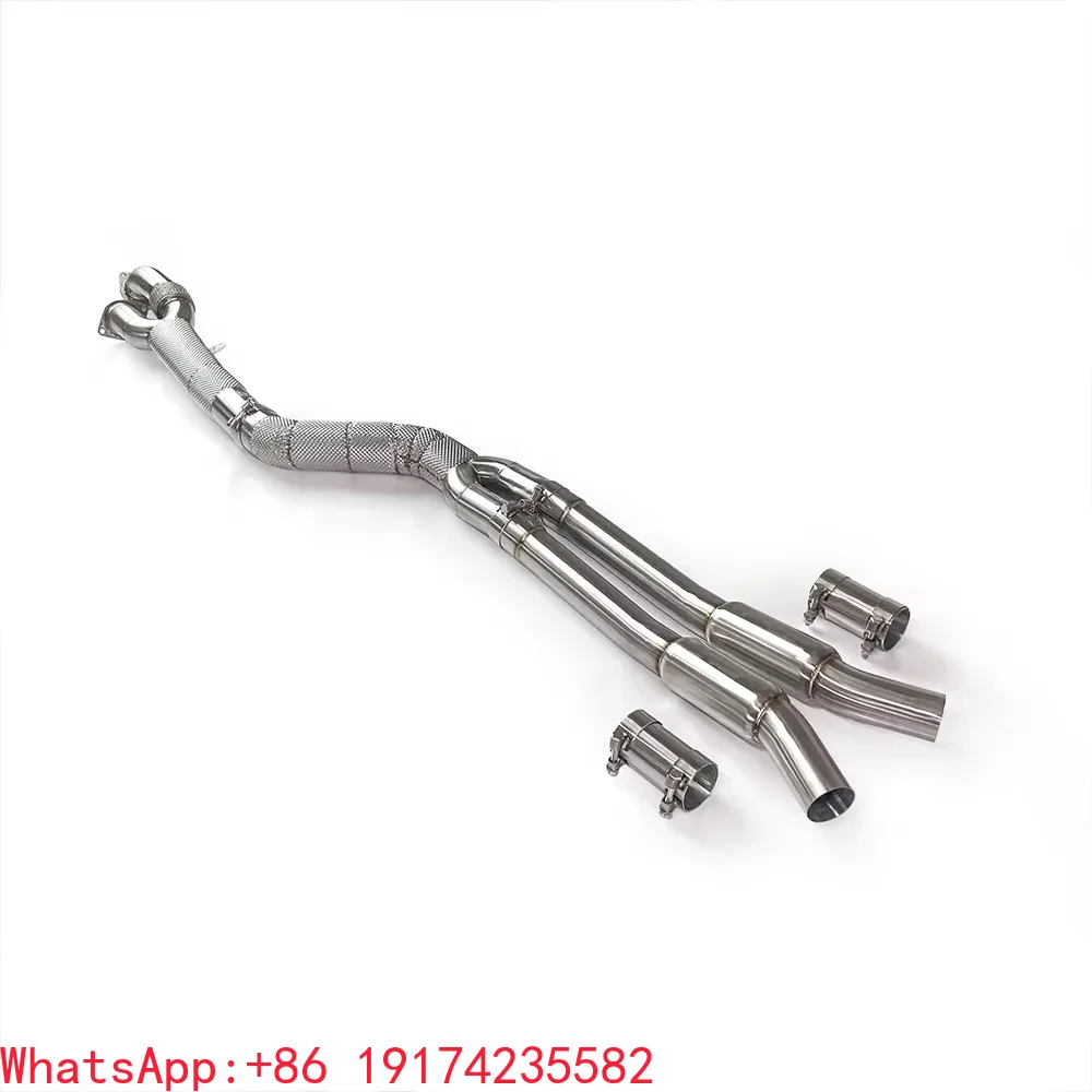 

Stainless Steel Middle Exhaust with Insulation for BMW M3 M4 G80 G82 3.0T 2021-2023 Automotive Exhaust System