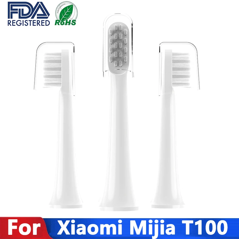 3Pieces Toothbrush Heads For Xiaomi Mijia T100 Mi Smart Electric Toothbrush Replacement