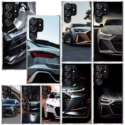 Super Car For A-Audis R-S Sport Phone Case For Samsung Galaxy S24 S23 S22 S21 Fe S20 Ultra S10 S9 + S8 Plus S10E Art Fundas Back