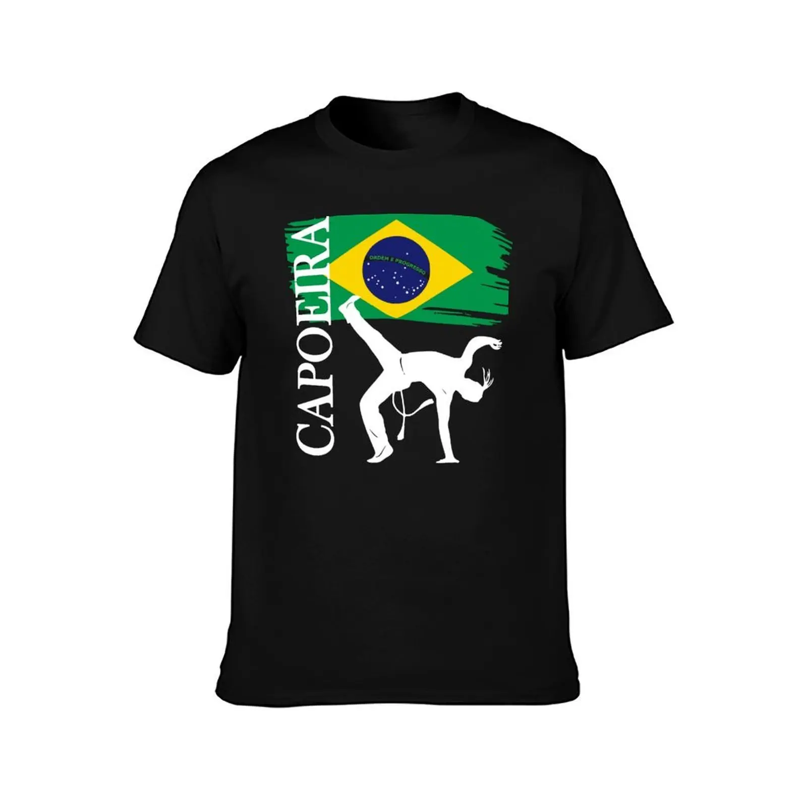 CAPOEIRA BRAZIL COLLECTION - BLK T-Shirt Basic Casual Short Sleeve Cotton Shirt