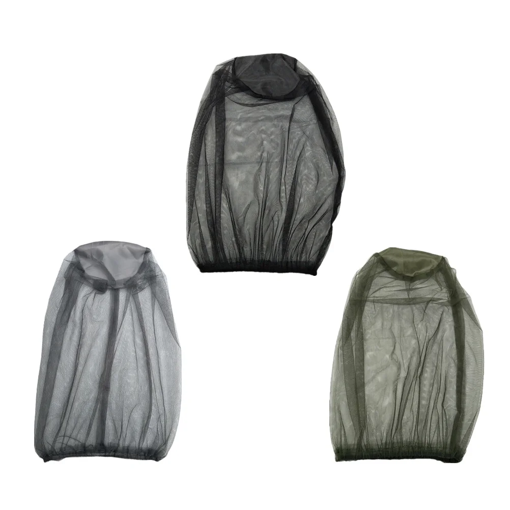 

3Pcs Bug-Proof Mesh Caps Breathable Lightweight Nets for Fishing Hunting Outdoor Activities Camping Beekeeping Garden Use Green