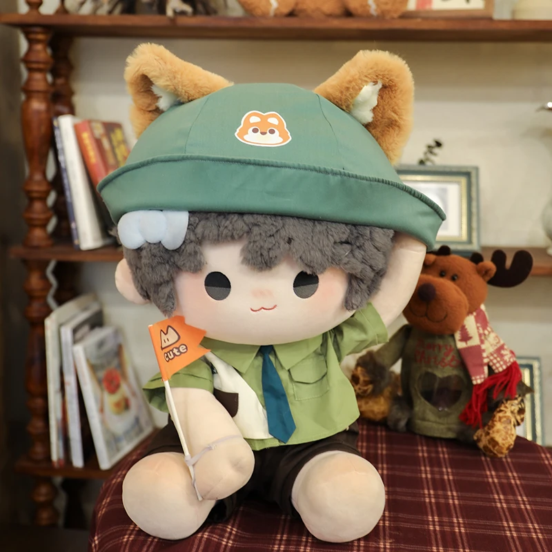 ตุ๊กตาผ้าฝ้าย Lang Huihui Bear Club Store ขนาด 40 ซม. - ตุ๊กตาชายท่าทางนั่ง ของแท้จาก Ichibansho ของสะสมลิขสิทธิ์