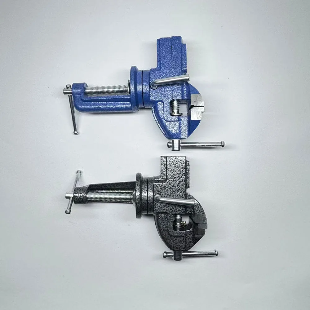 Professional Table Vise, 360 °   Rotating Clamp-On Work Vise, Heavy-Duty Construction, Suitable for Woodworking and Metalworking.