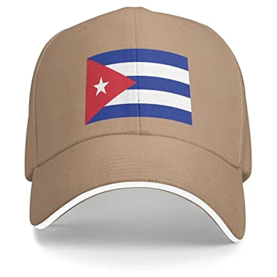 

Cuba Flag Unisex Baseball Cap Fits Men Women Adjustable Dad Hat Sandwich Bill Cap