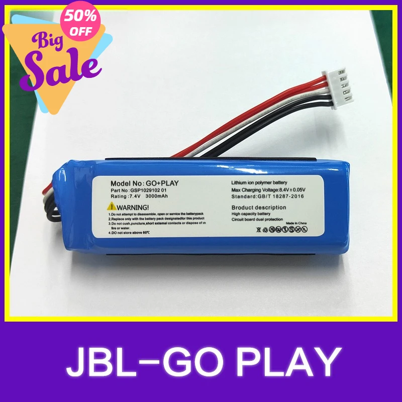 CP-HK06 3000mAh 7.4V Battery Replacement For Harman Kardon Go Play GO+Play Mini Bluetooth Audio Speaker Spare Battery