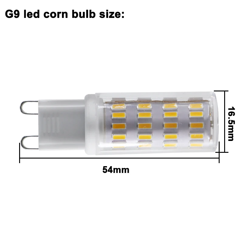 Bombilla Led de mazorca de maíz G9, CA, CC, 12v, 24 V, Super 3W, atenuador, luz de vela, foco de araña, reemplazo de lámpara halógena para el hogar, 12, 24 voltios