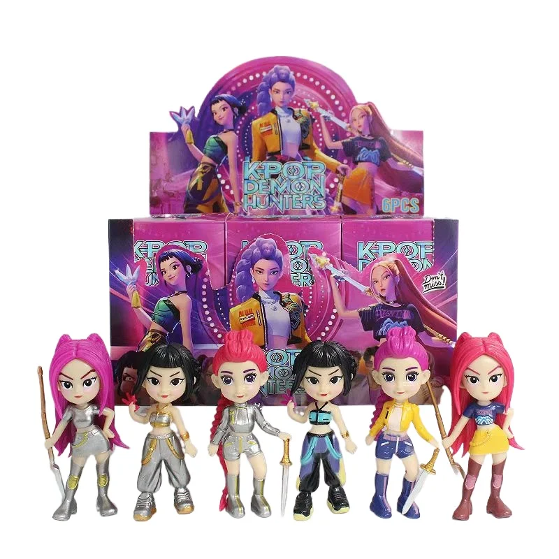 

Новинка 2026: KPOP Hunter Girl Group — Сюрприз-бокс с фигурками Lumi, Mila, Zoe из ПВХ. Коллекционная модель, украшение для рабочего стола, подарок для фанатов.