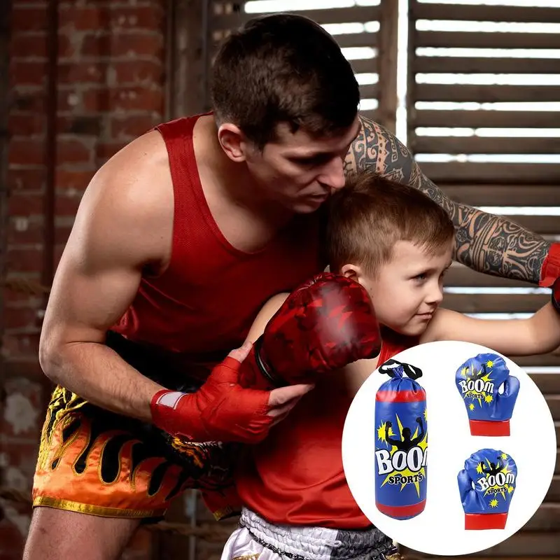 Kids Punching Bag Children\'s Boxing Sandbag And Boxing Gloves Sandbag Boxing Training Equipment For Kids Teens Practice Kicking