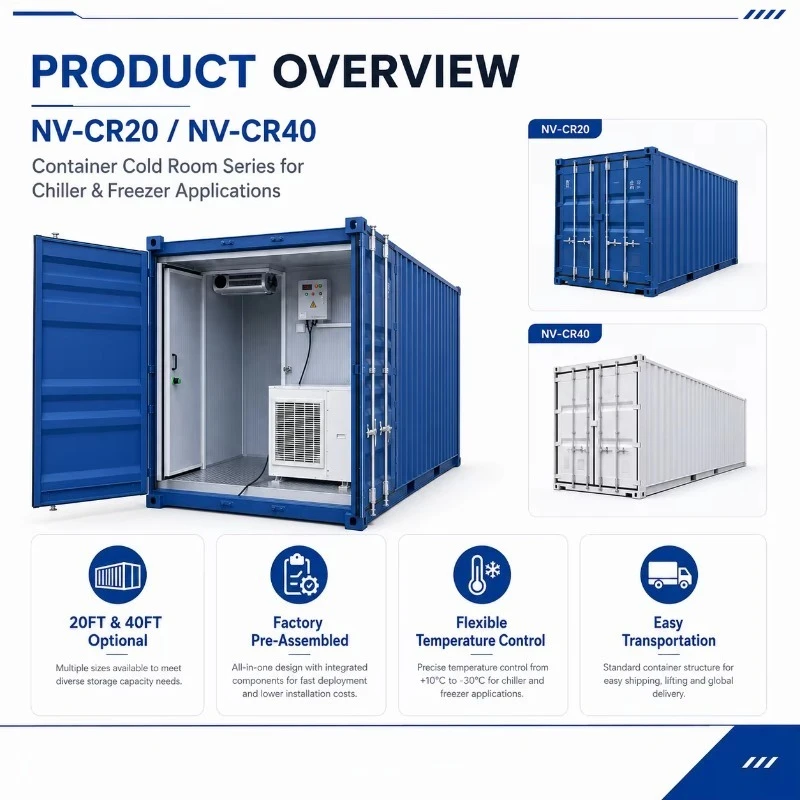 Solar Container Cold Room 40FT Mobile Preservation for Fishery Customized