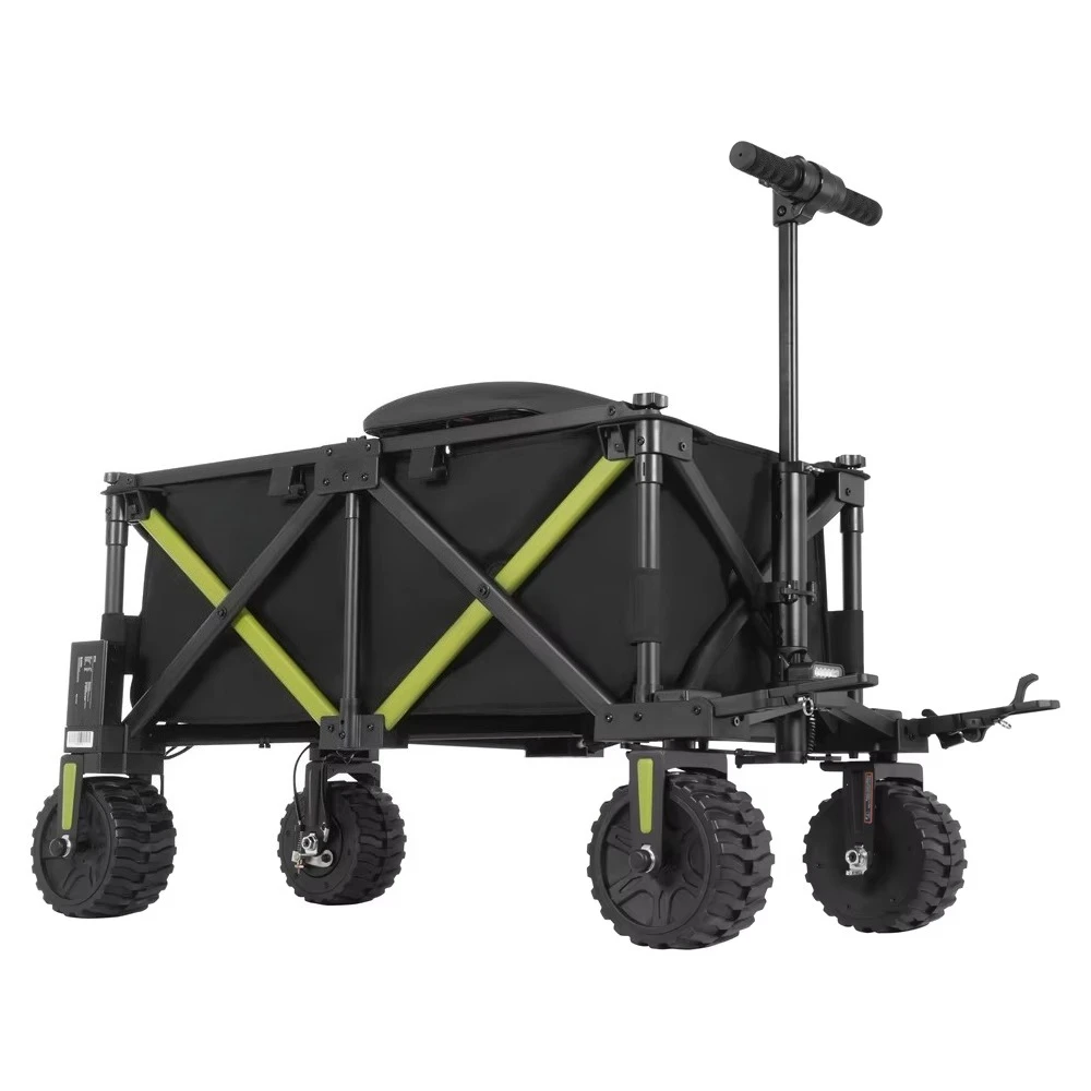 

Applicable to EU US Warehouse Electric Beach Wagon Folding Garden Foldable Trolley Travel Hand Truck Camping Riding Wagon