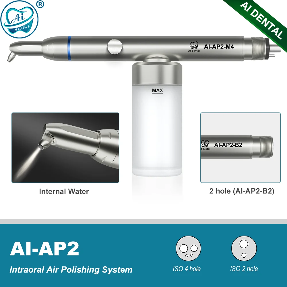 Dental Alumina Powder Air Abrasion Blaster Aluminum Oxide Micro Sandblasting with Internal Water Spray Oral Air Polishing AI-AP2