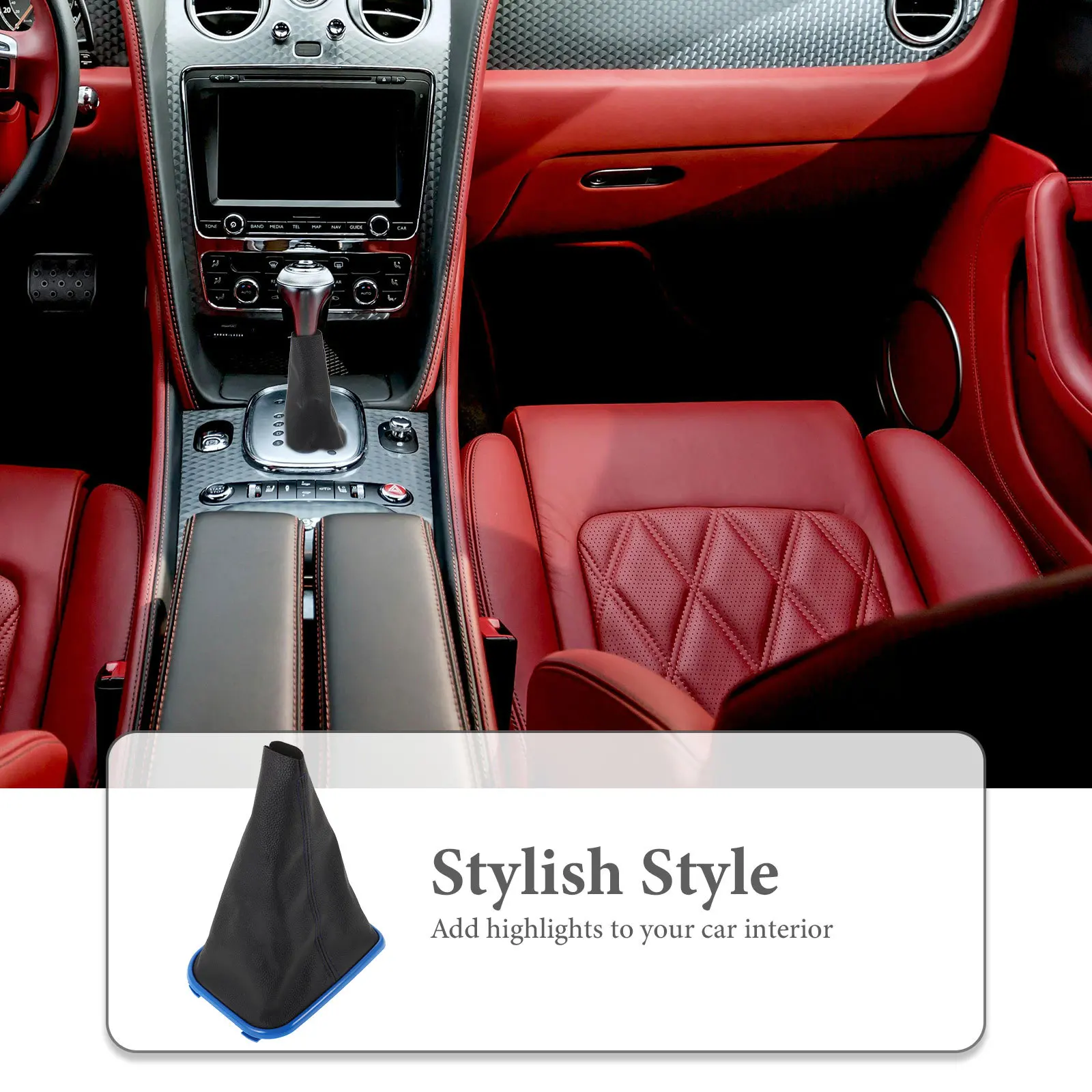 

Car Gear Shift Boot Cover Sturdy Plastic Shifter Protector Manual Gear Shifter Cover Anti Dirt Scratch Resistant