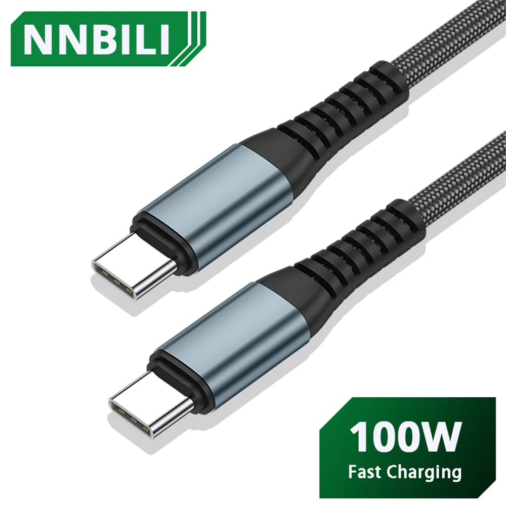 100W USB C To USB Type C Cable USBC PD Fast Charging Charger Cord USB-C 5A TypeC Cable 1M 2M For Macbook Samsung Xiaomi POCO LG