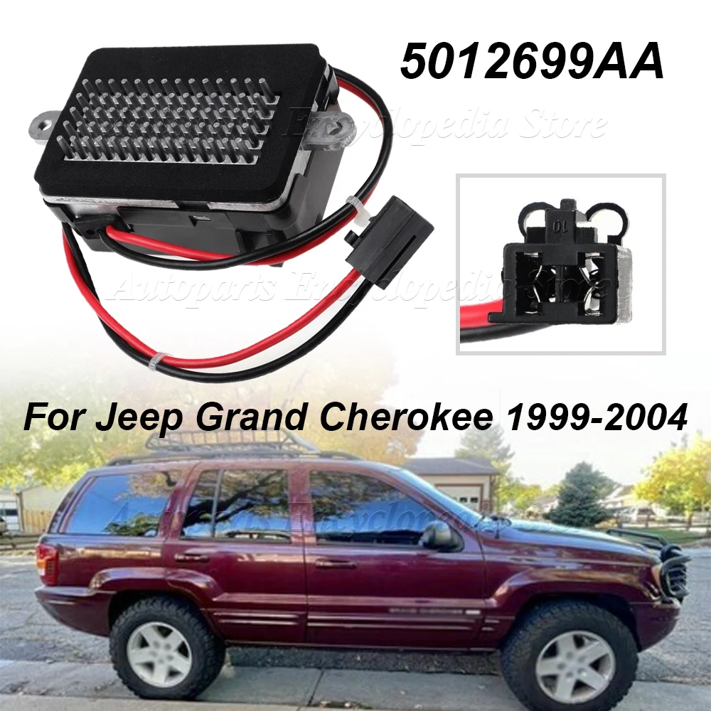 

Fit For Jeep Grand Cherokee 1999-2004 W/ ATC Auto Parts 5012699AA Car Heater Blower Motor Resistor 05012699AA