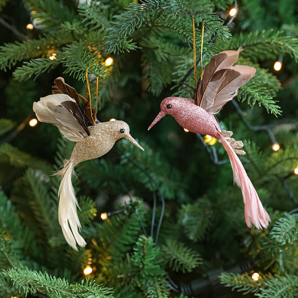 Realistic Feathered Bird Ornament Artificial Foam Animal Decor For Christmas Tree Holiday Home Garden Floral Arrangement