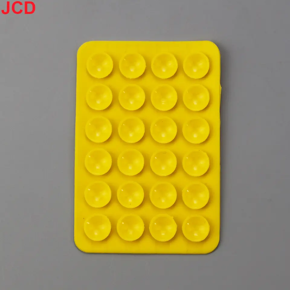 JCD 24 كوب شفط سيليكون مربع ومُثخن، أكواب شفط للهاتف المحمول والكمبيوتر اللوحي والأمتعة، شاحن عالمي مع حقيبة جلدية - 6