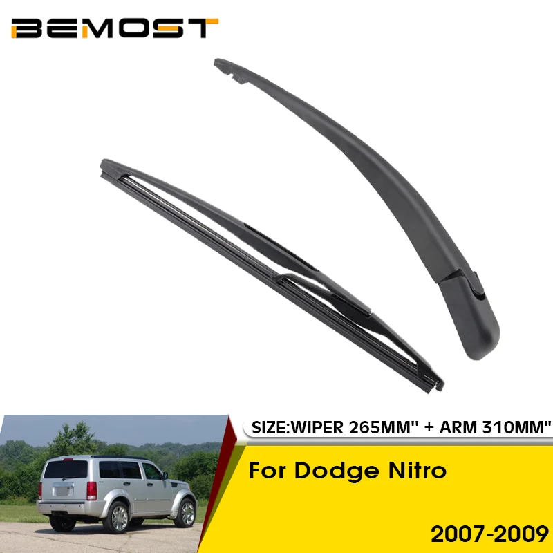 Car Wiper Blade For Dodge Nitro 2007-2009 Rear Back Windshield Windscreen Rear Wiper 265mm+Arm 310mm Car Accessories