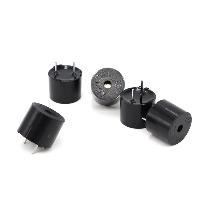 [KC1206/KC1201] 패시브 압전 버저 12x9.5mm - 임피던스 16Ω/42Ω, 핀 피치 6.5mm, 컴팩트 통합 설계