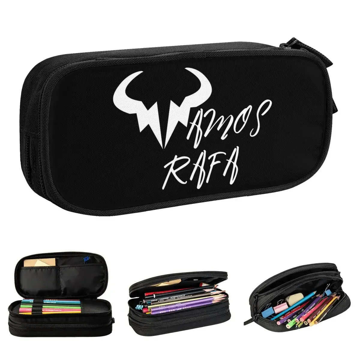 

Теннисный пенал Vamos Rafa Nadal, новый американский открытый держатель для ручек, сумки для девочек и мальчиков, большая вместимость, школьные принадлежности, подарки, пеналы