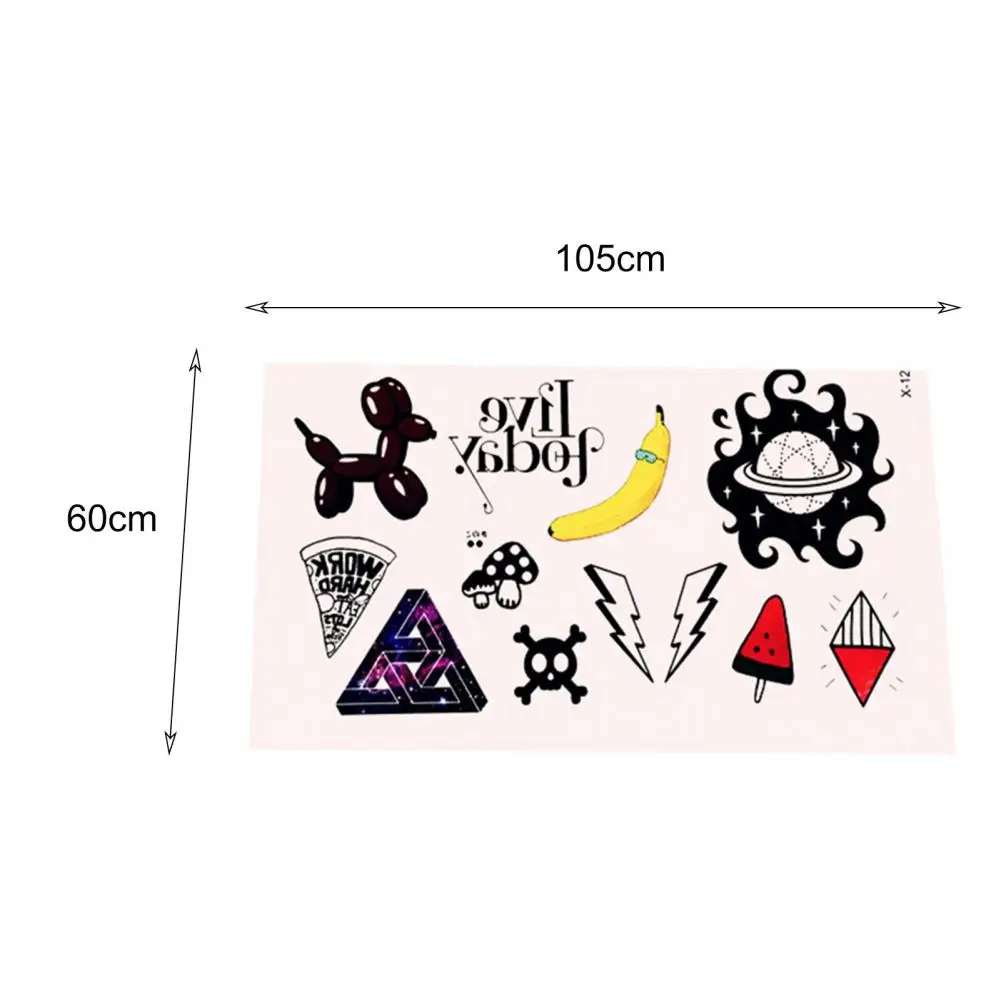 Various Styles  Tiny Girls Fashion Tattoo Sticker Pattern Design Women Tattoo Sticker Disposable   for Table