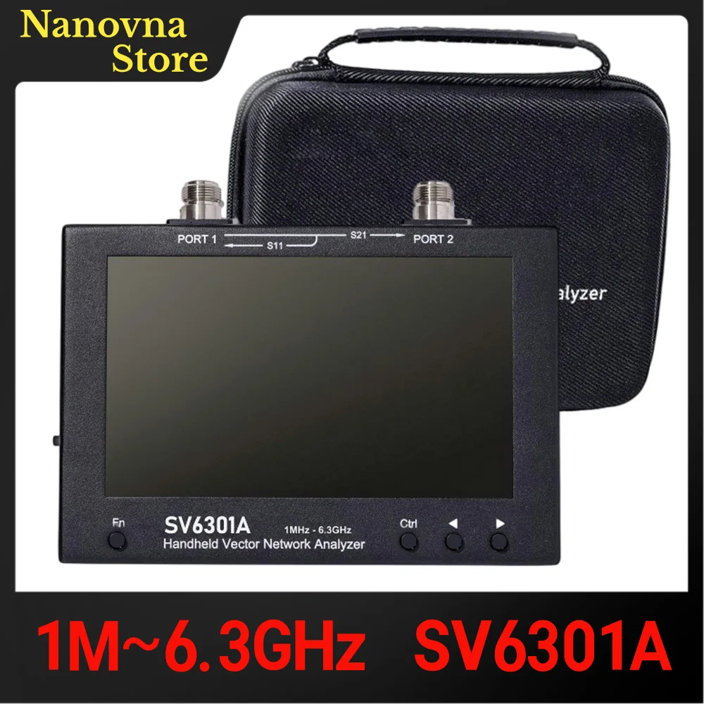 

SV6301A 6.3GHz Handheld Vector Network Analyzer VNA,S11 50dB,S21 75dB,8GB Storage, English Russian Menu,PC software provided