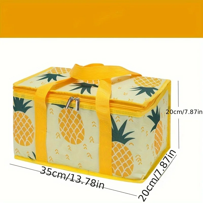 Outdoor large capacity picnic bag camping picnic basket travel picnic portable Bento bag thermal insulation bag