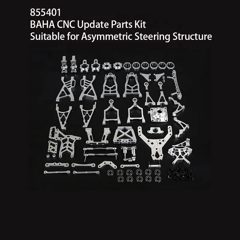 Upgrade Spare Parts Kit CNC Metal All Aluminum Parts for Rofun Rovan BAHA 1/5 RC Car Buggy 855401 855402
