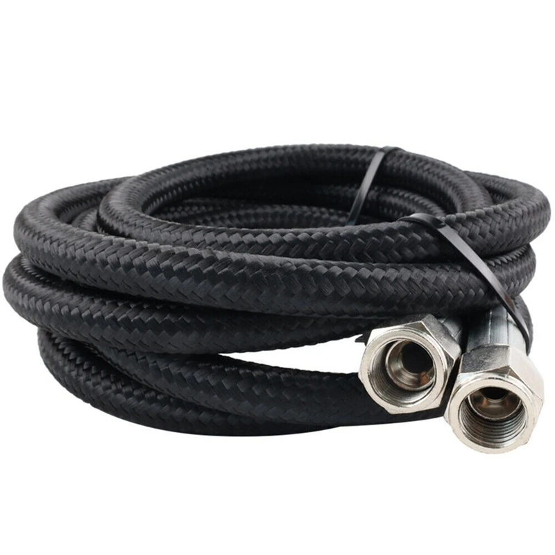 Super Sale For TH350 700R4 TH400 AN6 Nylon Braided Transmission Cooler 52inch Length Hose Line Fitting