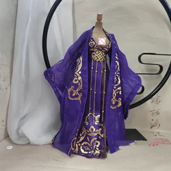 Customize Long Dress 1/6 Female Tradition Hanfu Long Dress Chinese Ancient Shirt Clothing Suit for 12inch Action Figure Toys